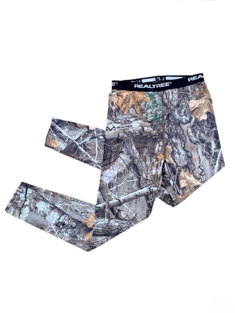 Realtree Edge Camo Thermal Base Layer Pants Youth L 10-12 Long Johns Gorpcore